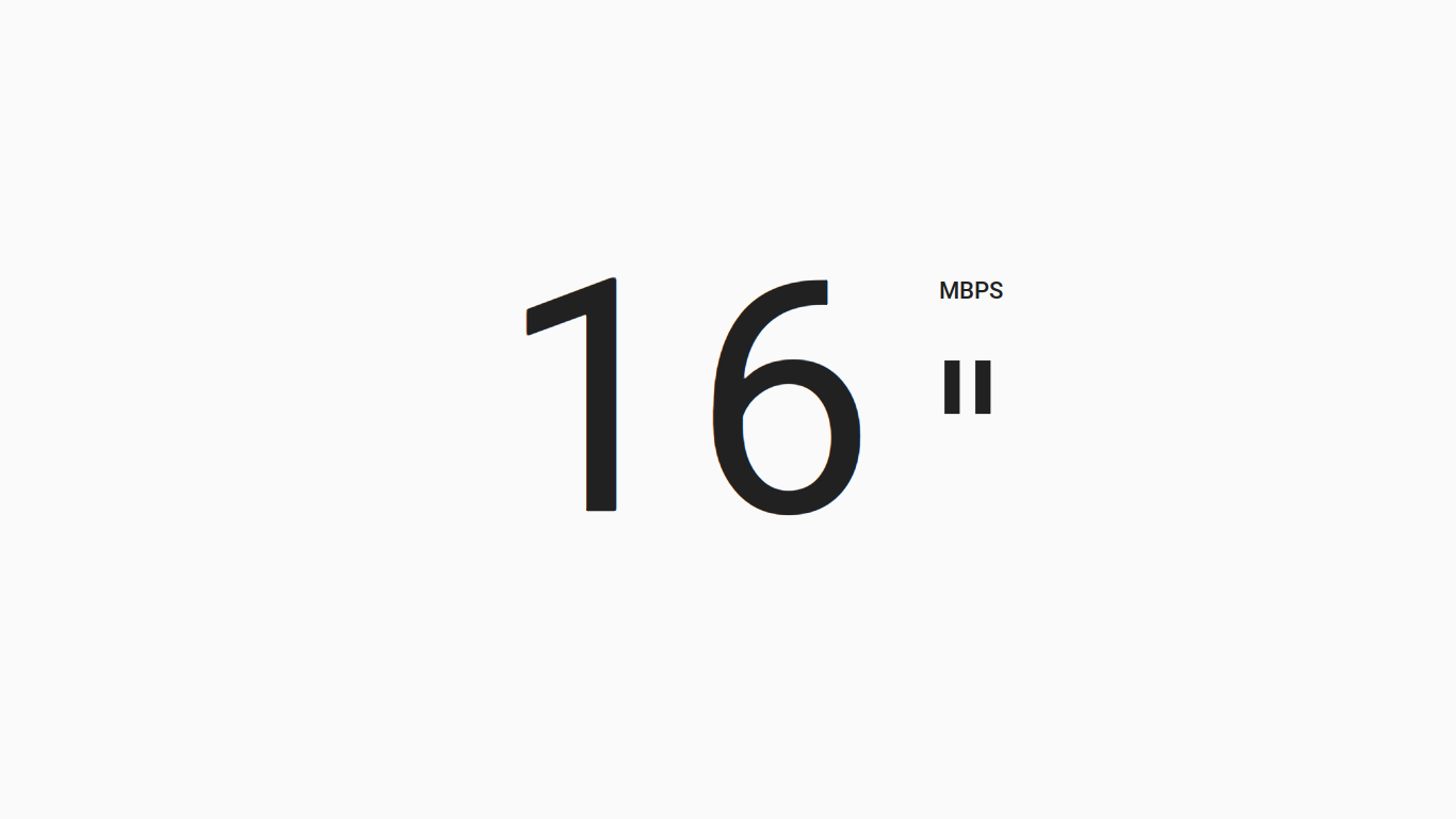 Minimal fast.com