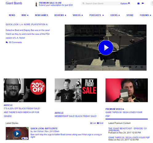 Giant Bomb 98: HTML Classic Edition