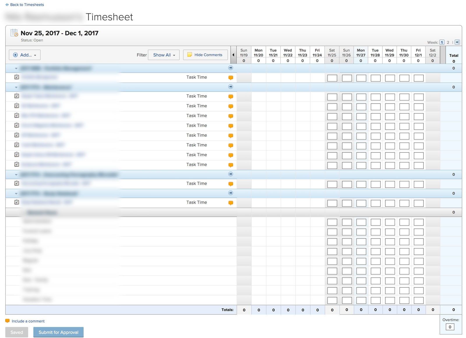 WorkFront Two Week Timesheet Viewer