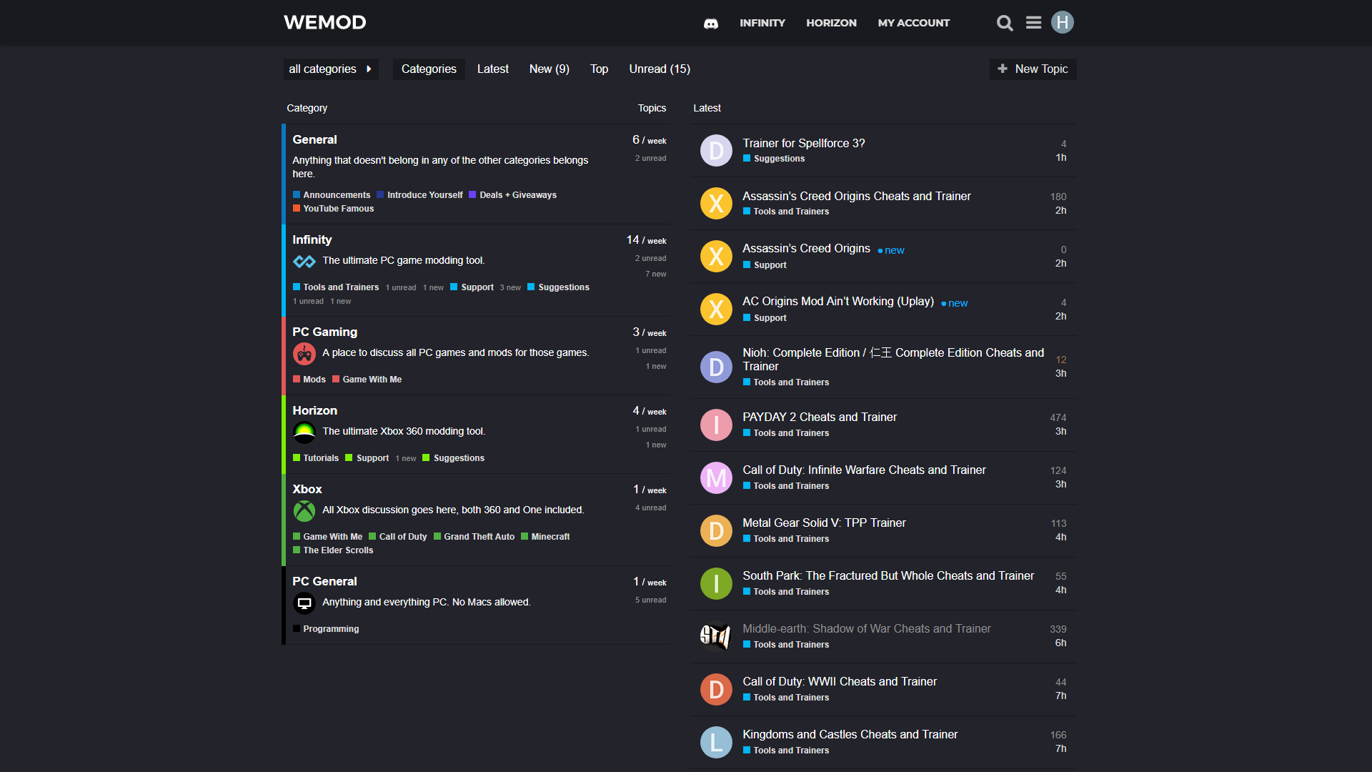WeMod Dark Mode