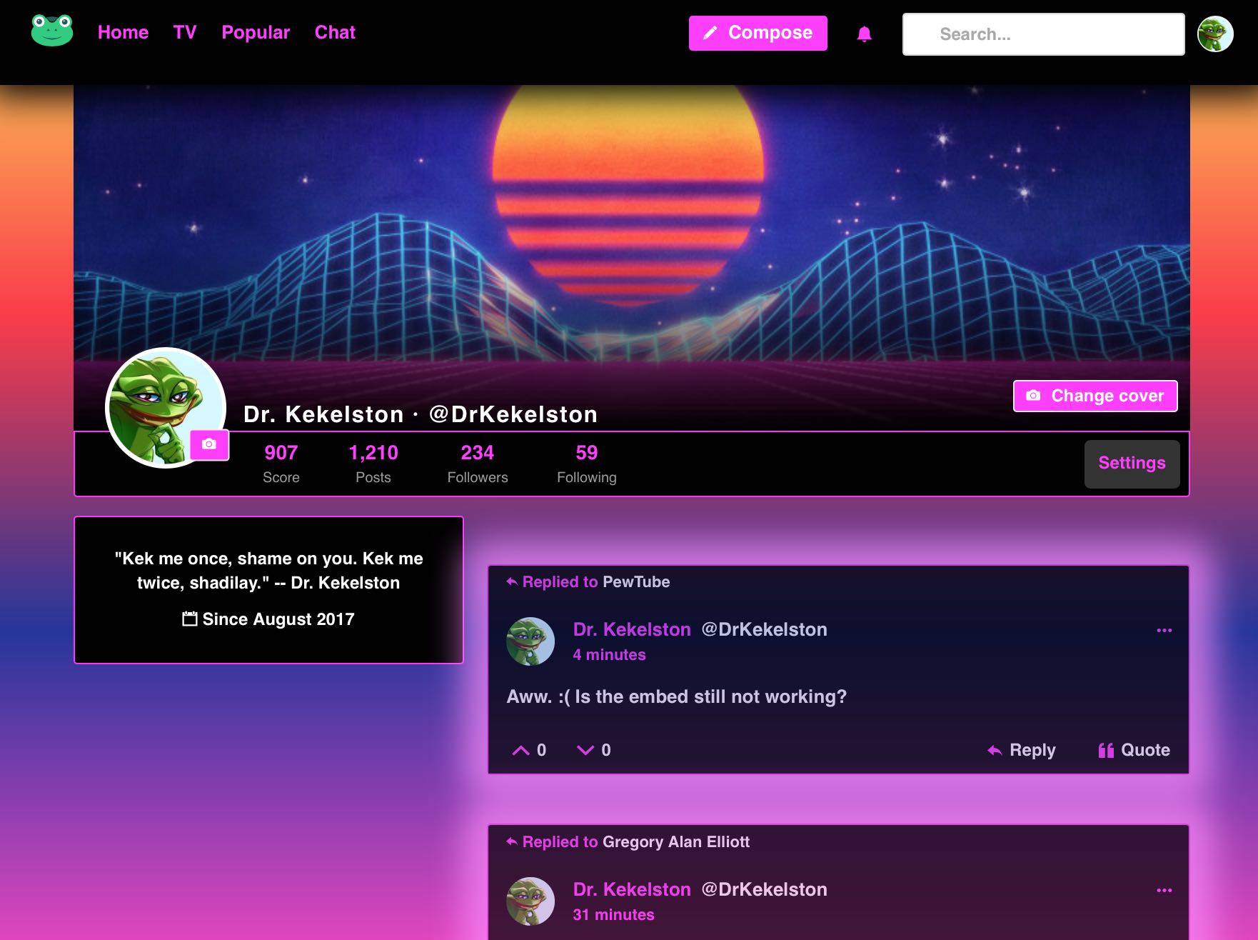 Neon Frogs