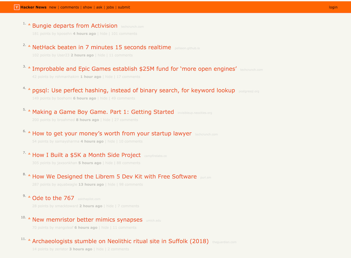 Hacker News Y Combinator