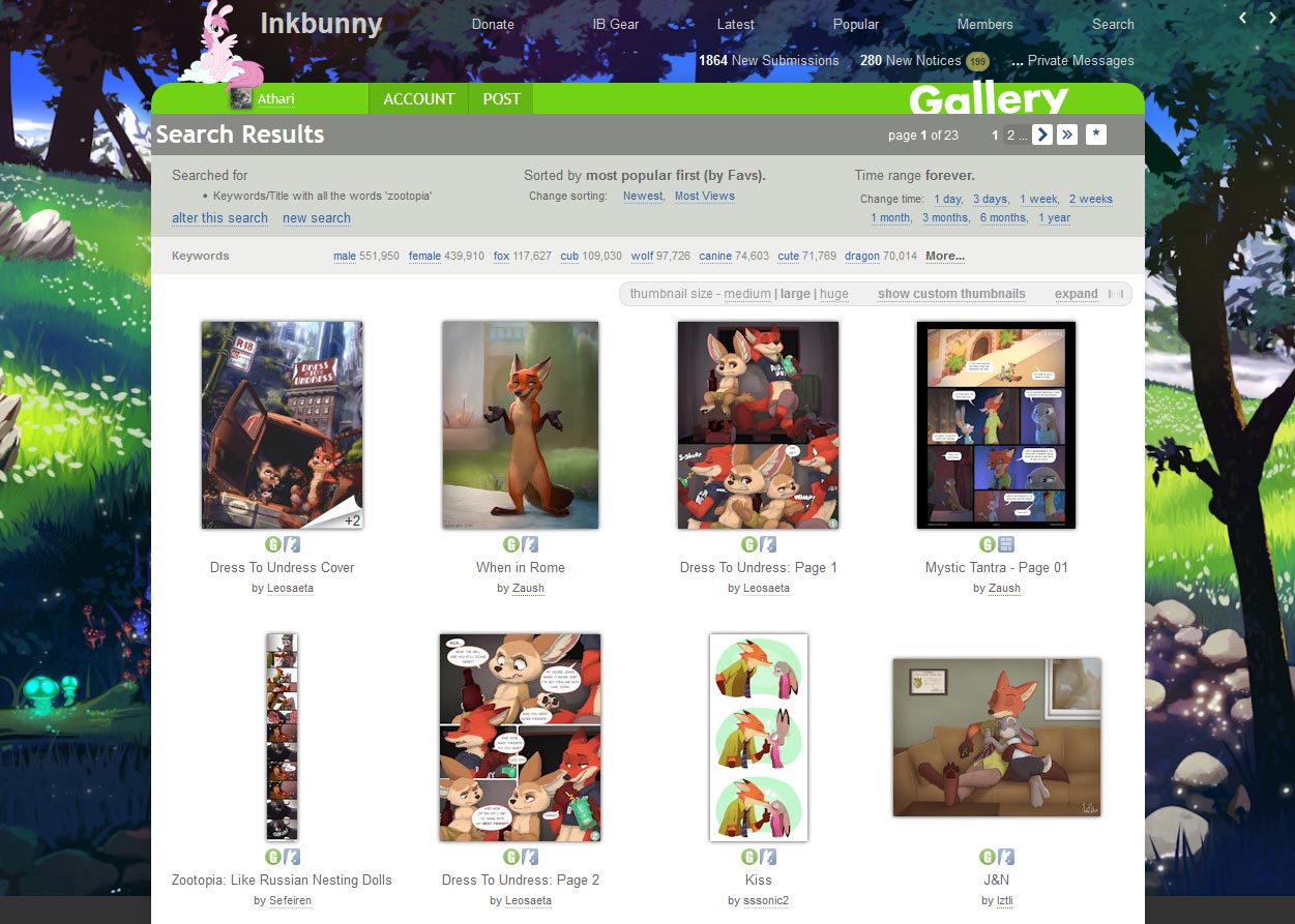 InkBunny.net - Clean UI & Usability [Ath]