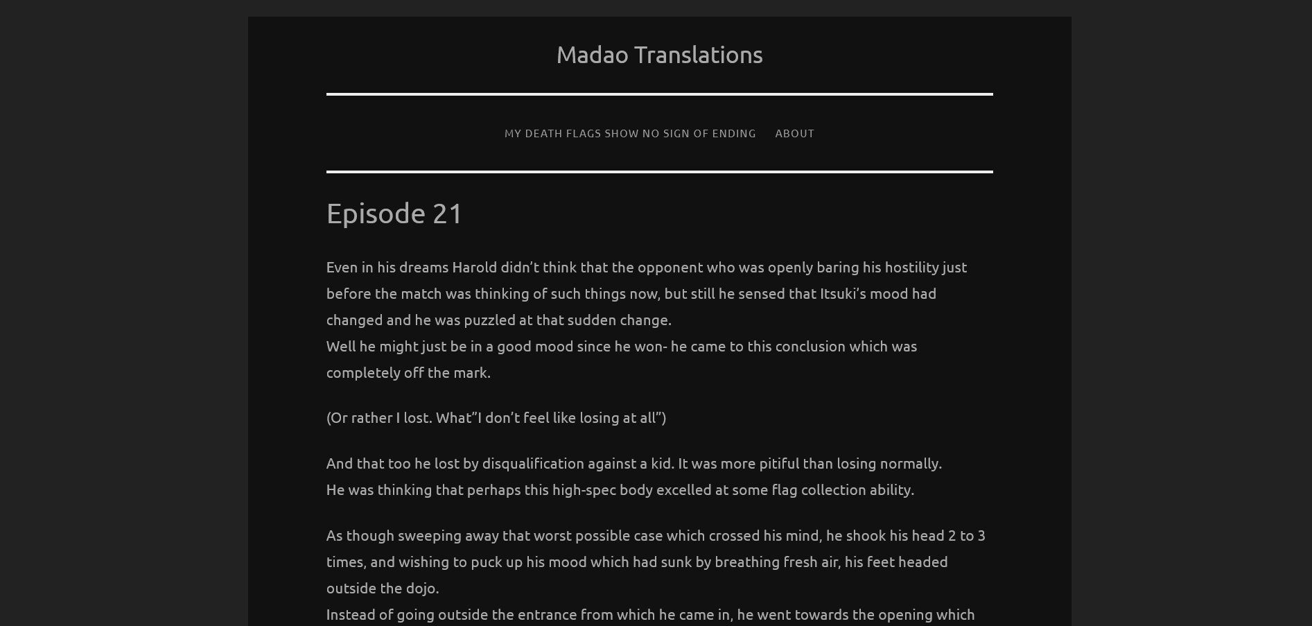 Madao Translations - Pleasent To Read