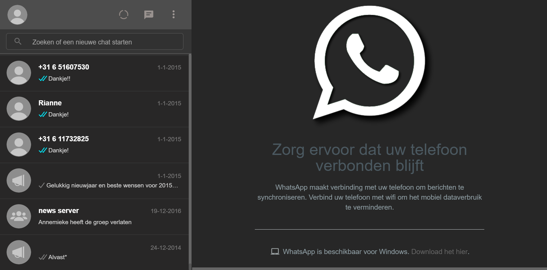 Dark Web Whatsapp Theme