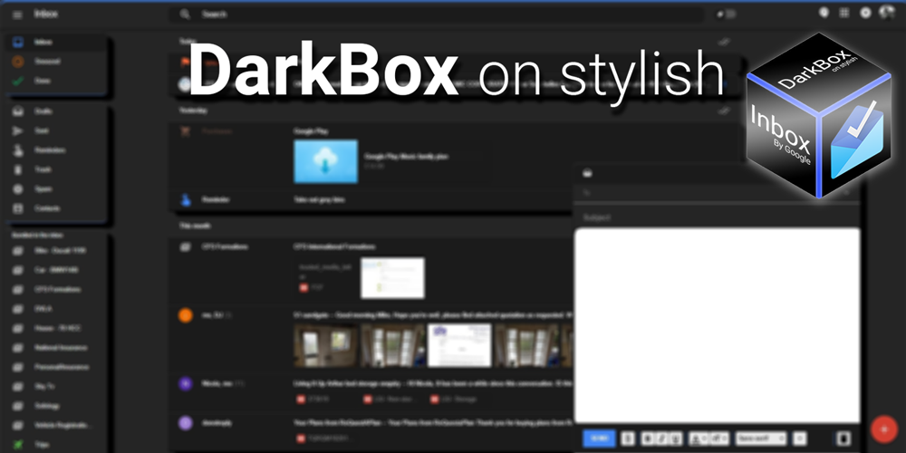 DarkBox - Inbox Dark Theme --UPDATED--Sept 2018--