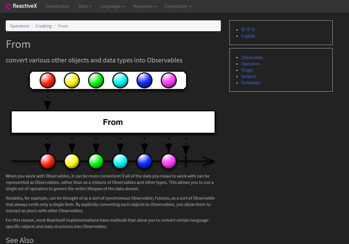 reactivex.io - Dark