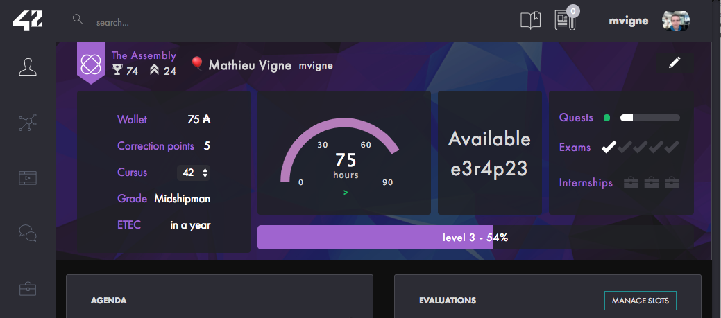 Dark Theme for intra.42.fr