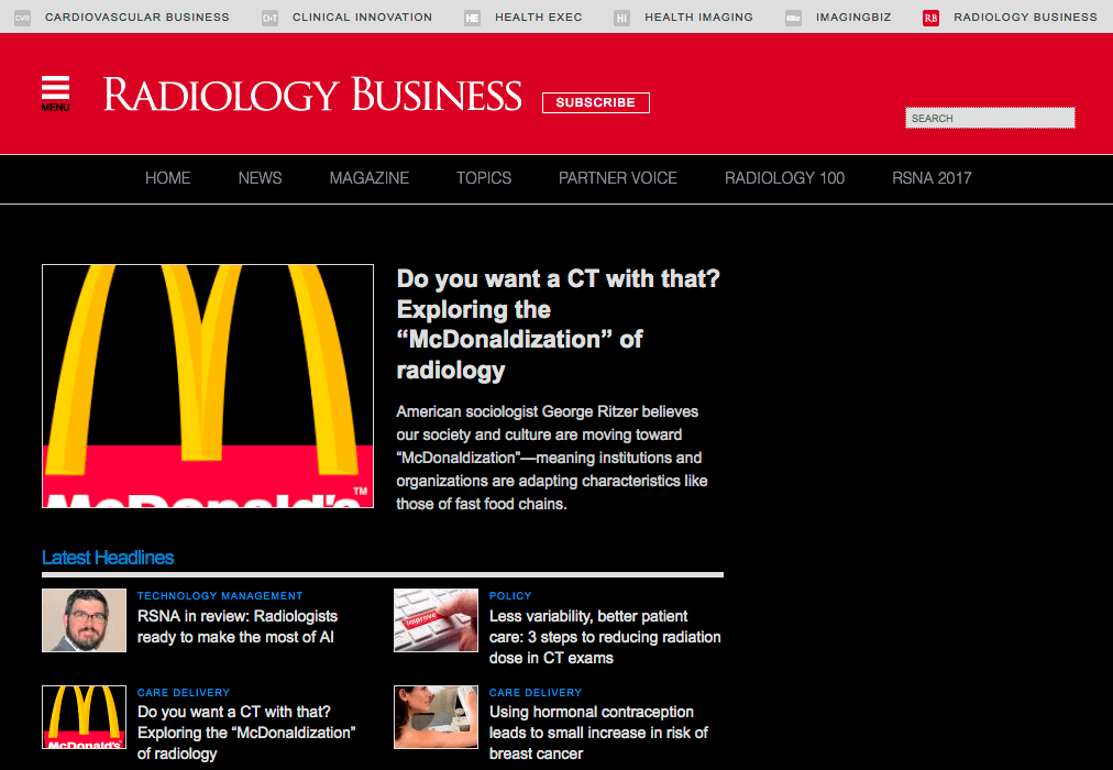 Dark Radiology Business