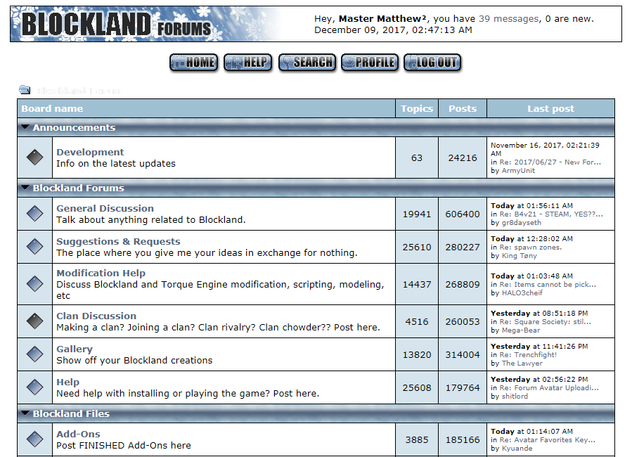 Blockland Forum - Winter Theme