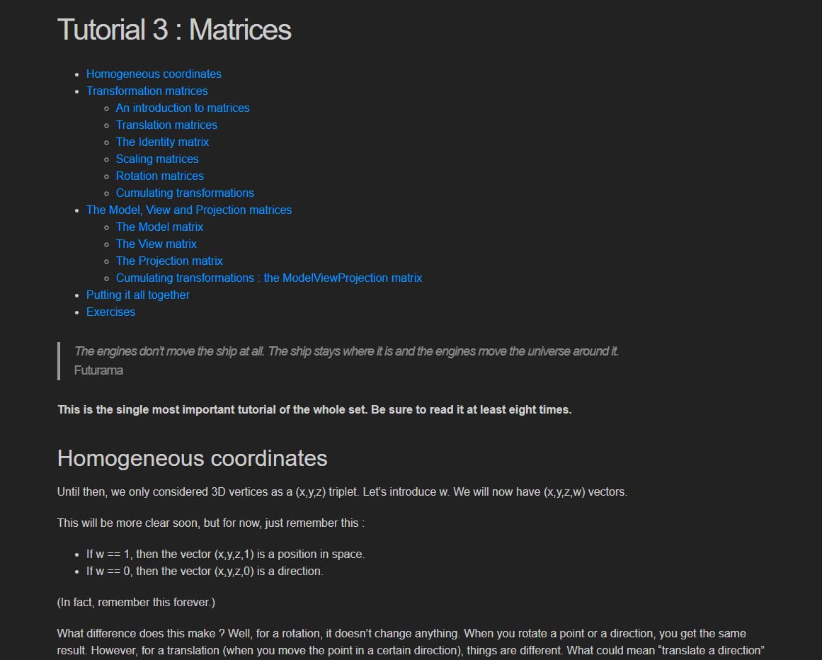 opengl-tutorial.org - Dark