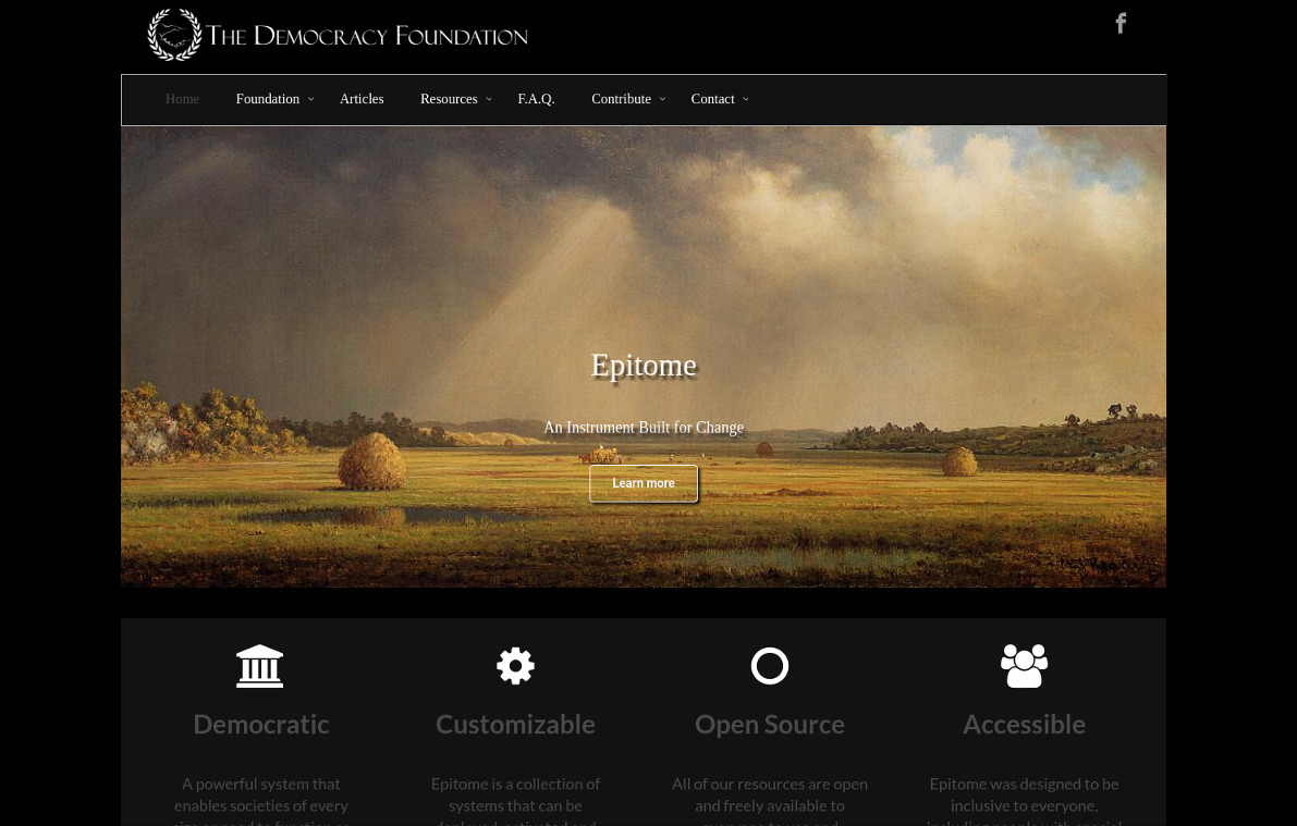 The Democracy Foundation Dark