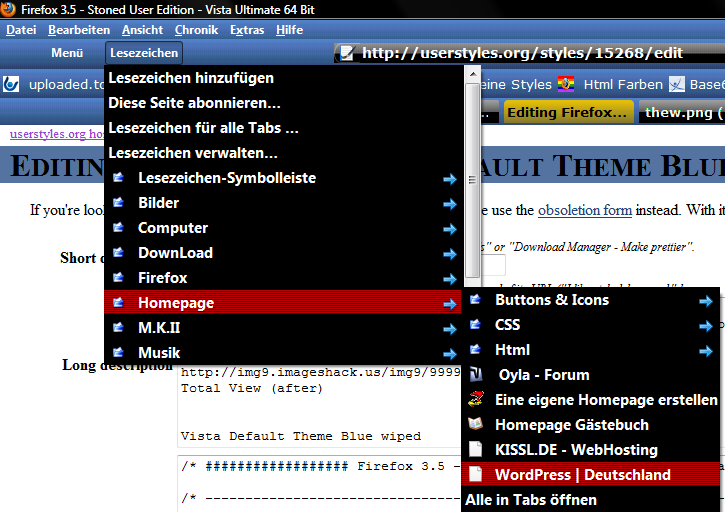 Firefox 3.5 - Vista Default Theme Blue wiped