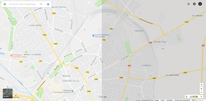 Google Map - Couleurs originales