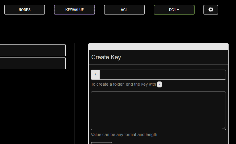 Consul.io Dark Basic