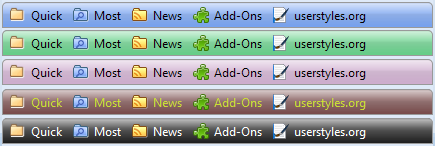 Any Color Bookmarks Toolbar