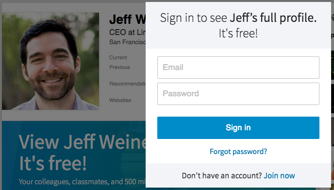 Remove LinkedIn Login Wall