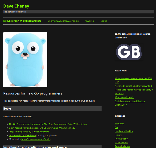 Dave Cheney Blog