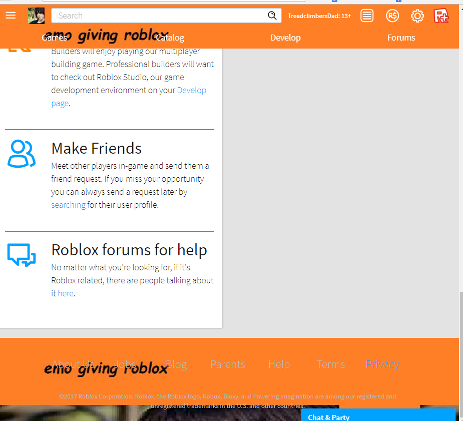 2018 Emo Giving Event For Roblox