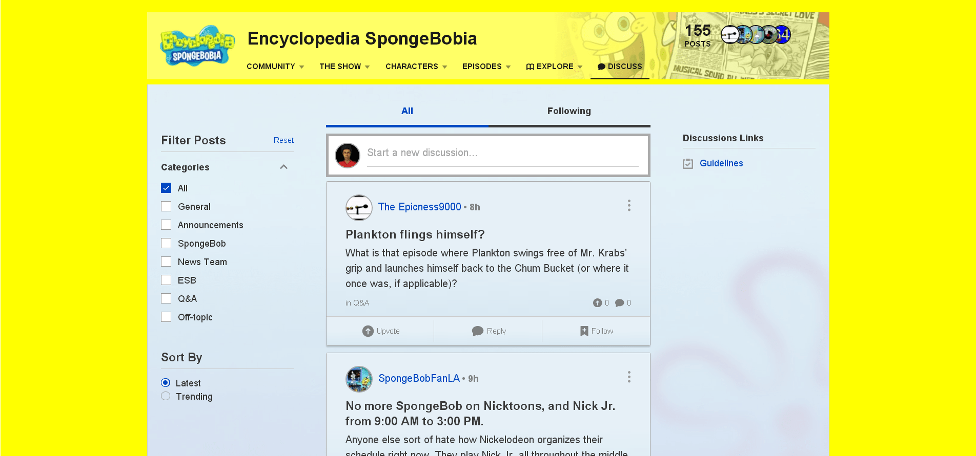 SpongeBob Wiki Discussions CSS