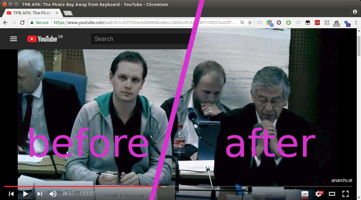 Hide Masthead (logo/search bar) on YouTube.com