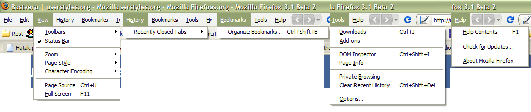 Firefox - Personal Layout