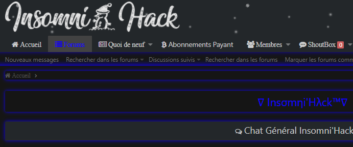 inso néon bleu