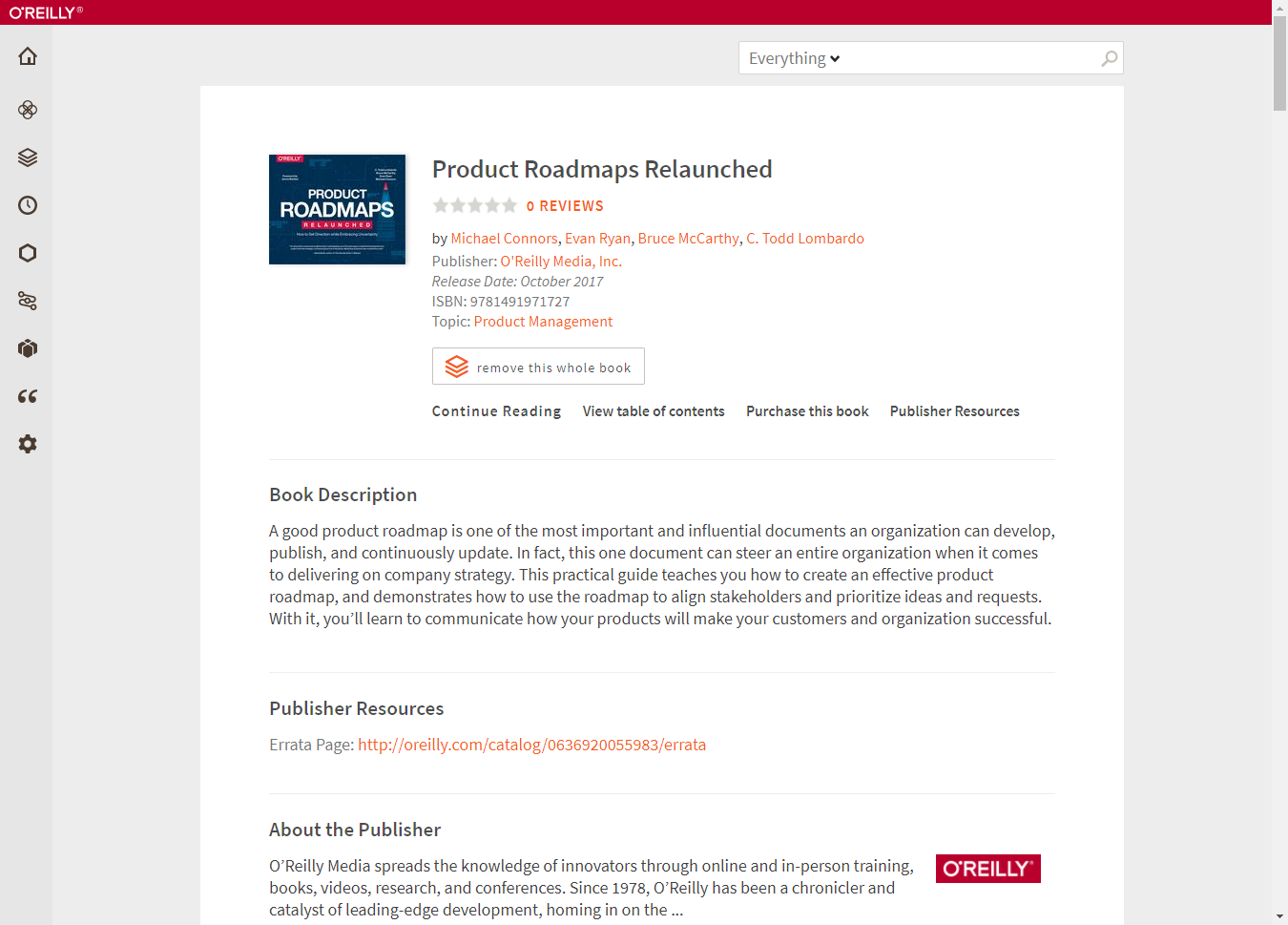 Oreilly Learning - Clean Style