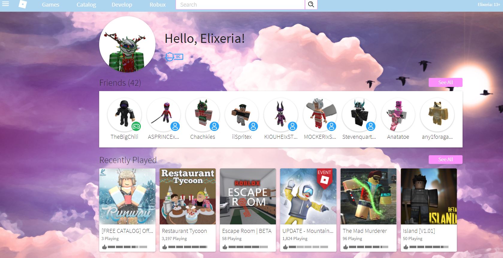 ROBLOX cloud theme