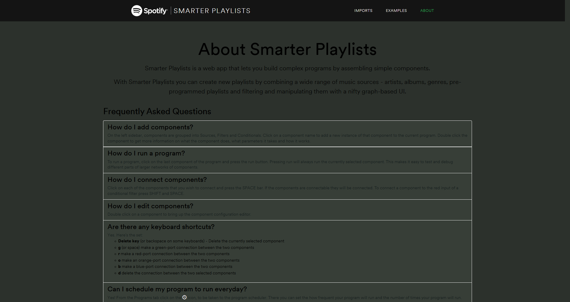 Smarter Playlists, elegant.