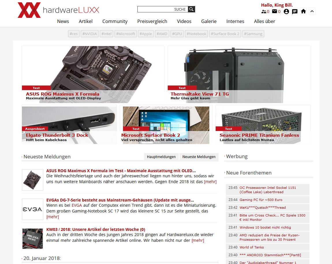 Hardwareluxx  - new header - pre alpha