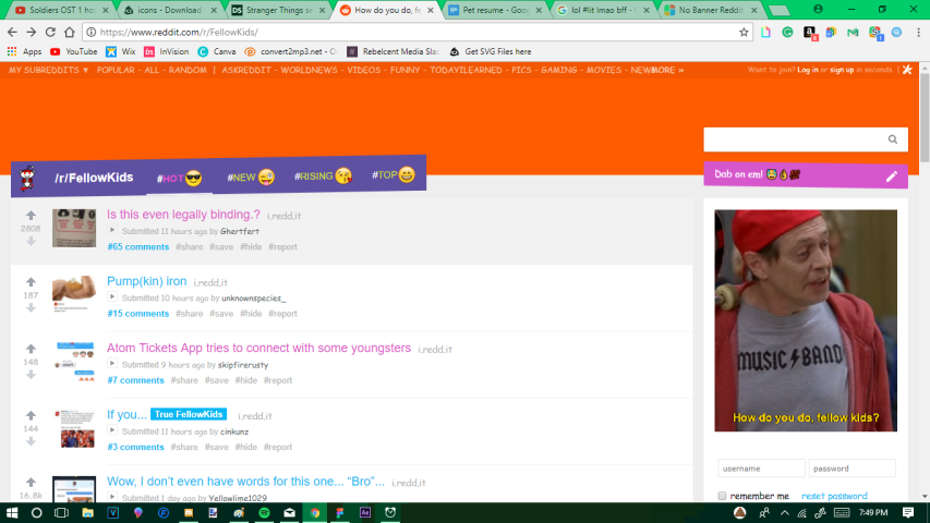 No Banner Reddit