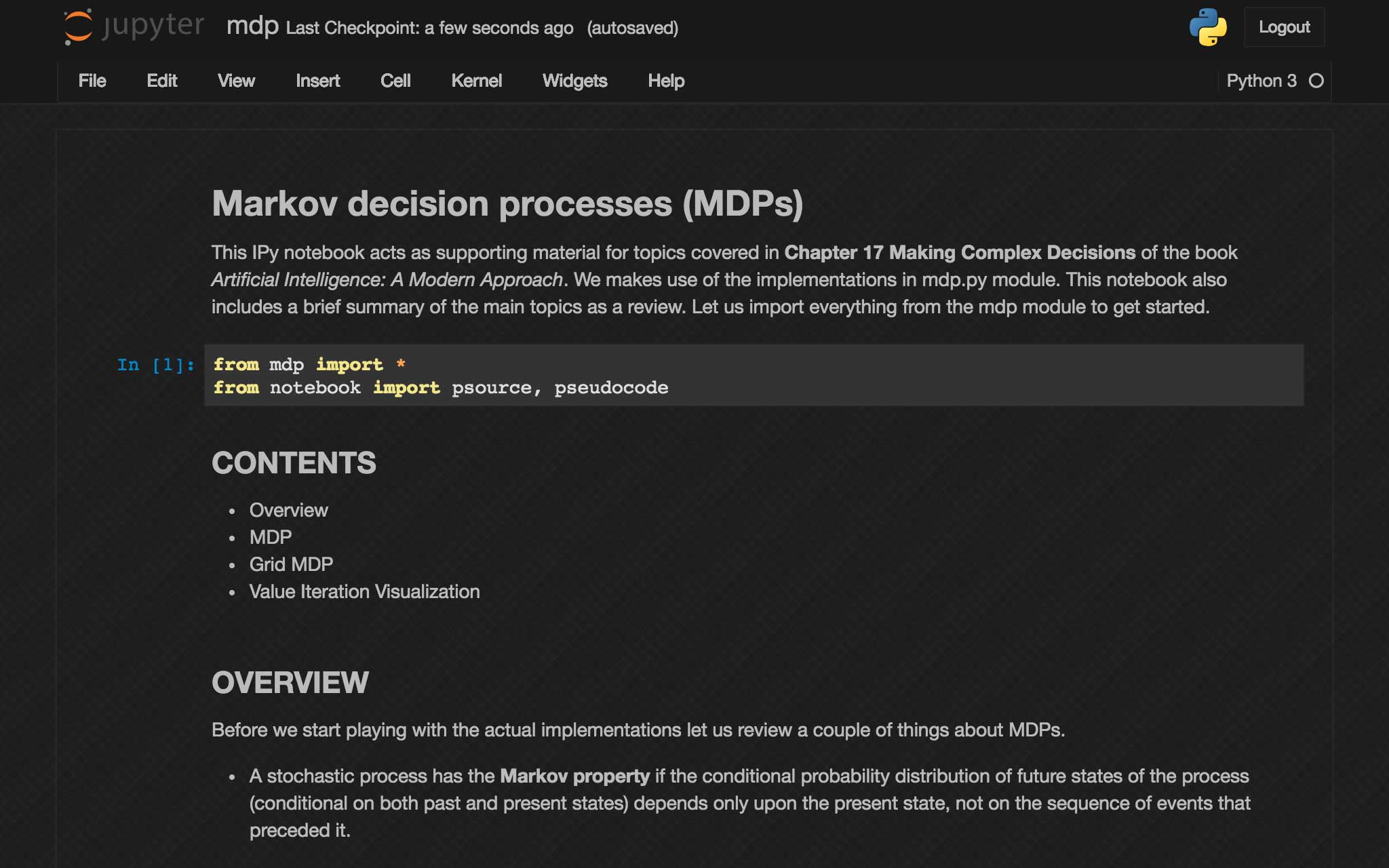 Jupyter Notebook Dark