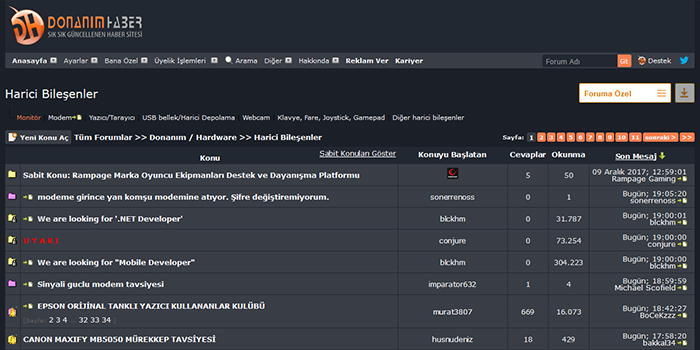 Forum Donanımhaber Koyu Tema