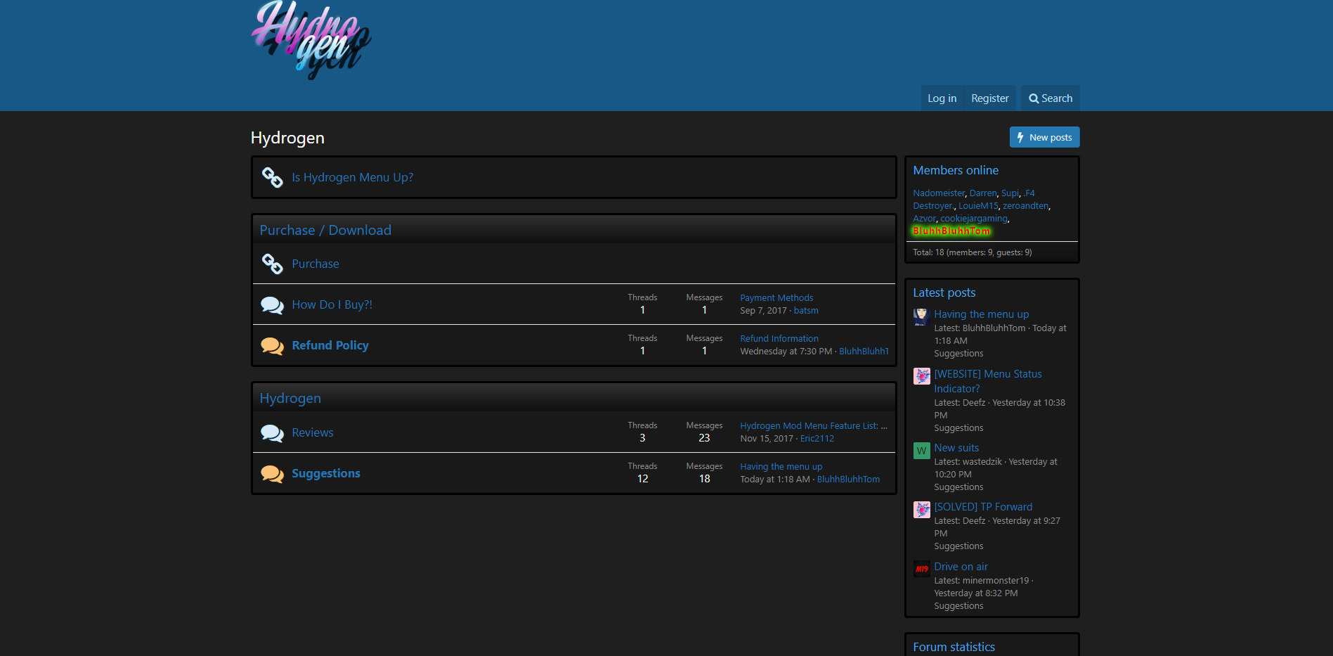 Hydrogen Dark Theme