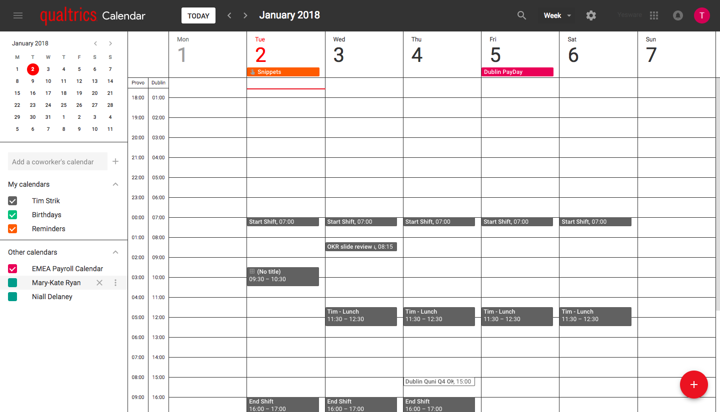 Qualtrics Calendar - BETA