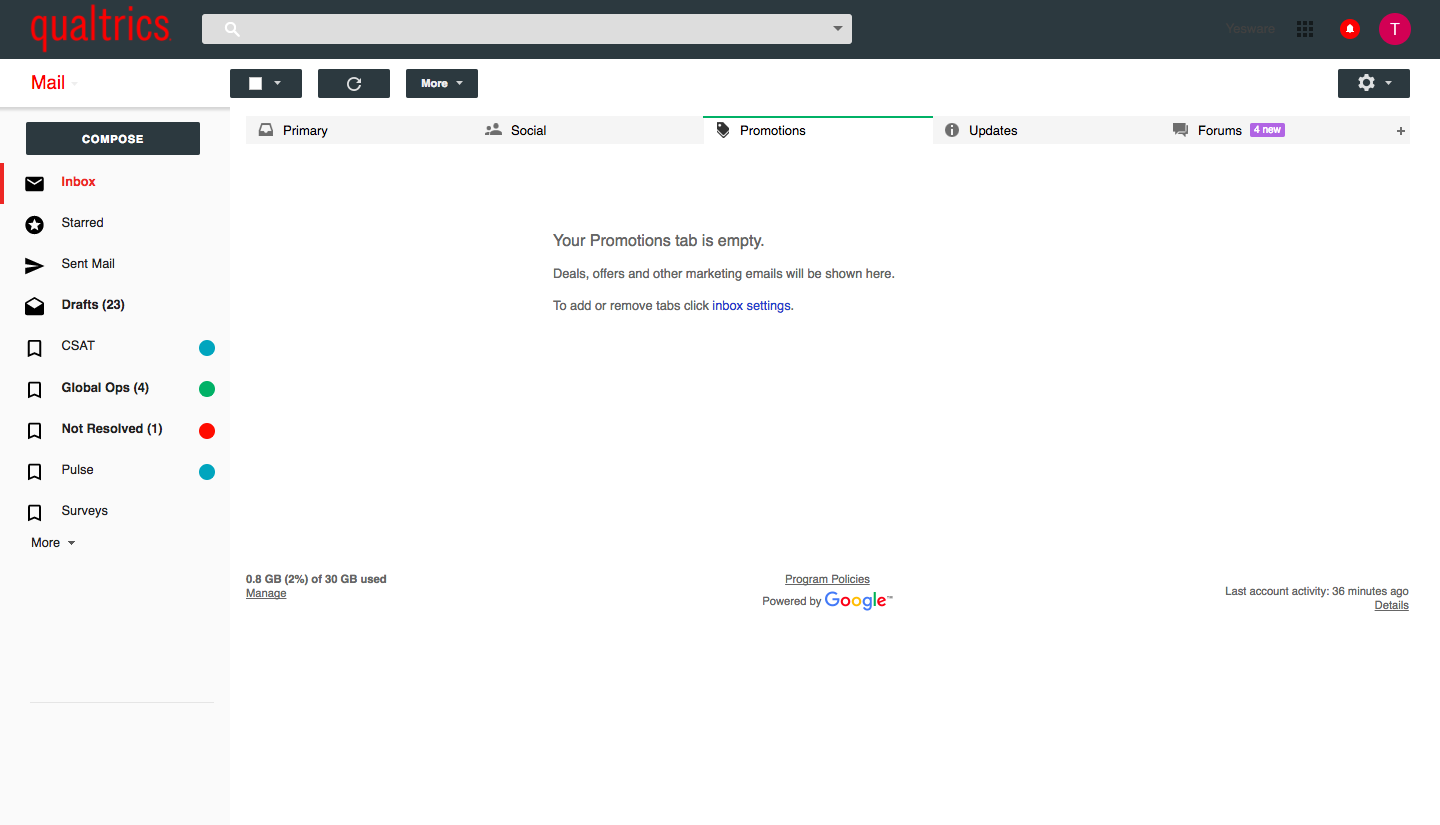 Qualtrics Gmail - BETA V1