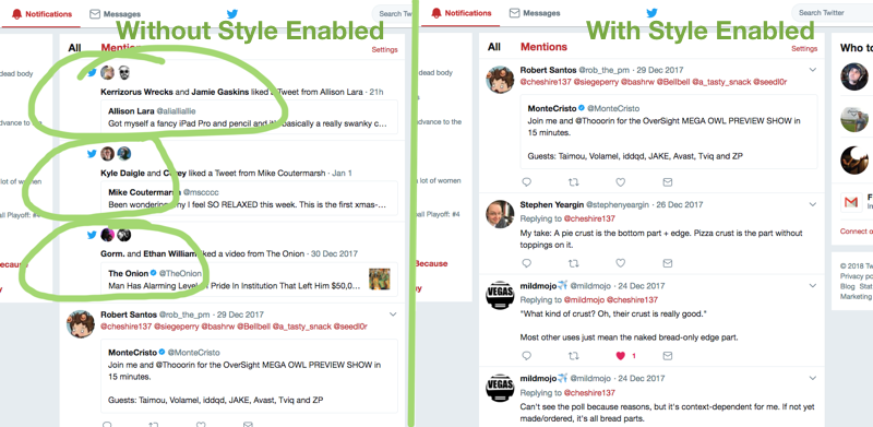 Hide Twitter Highlights