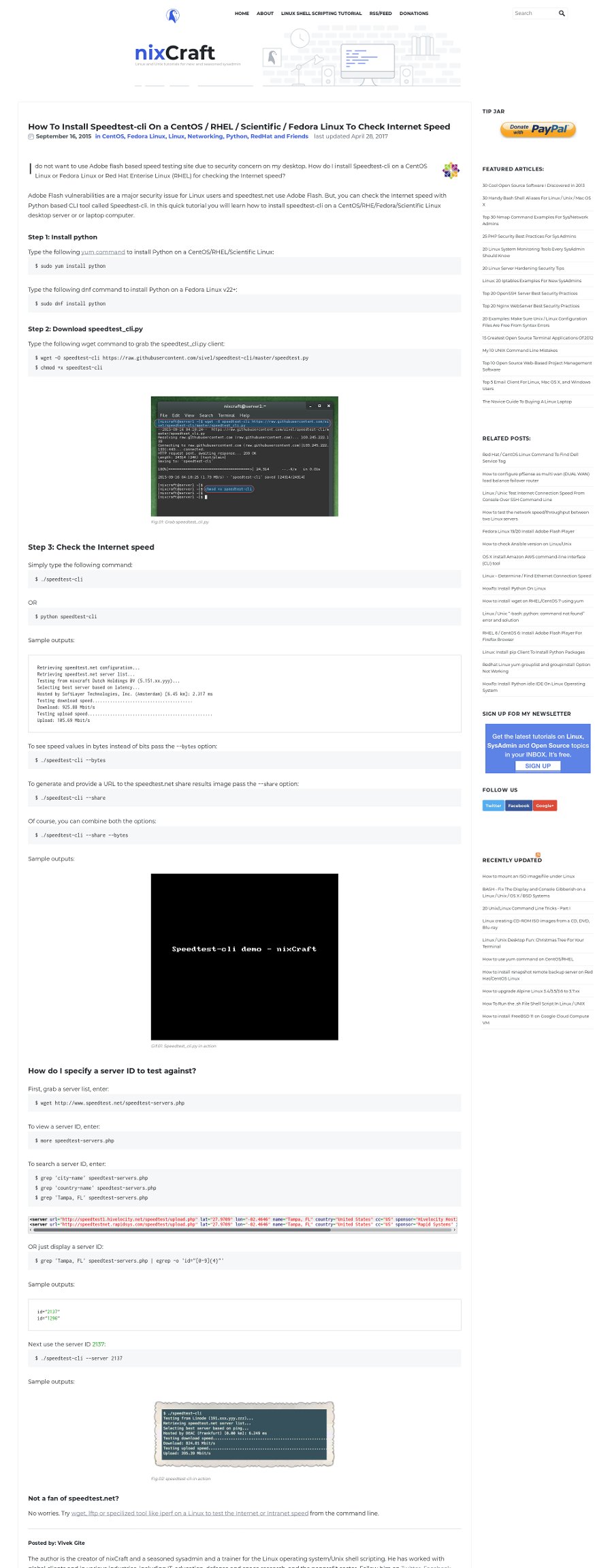 nixCraft cybercity.biz