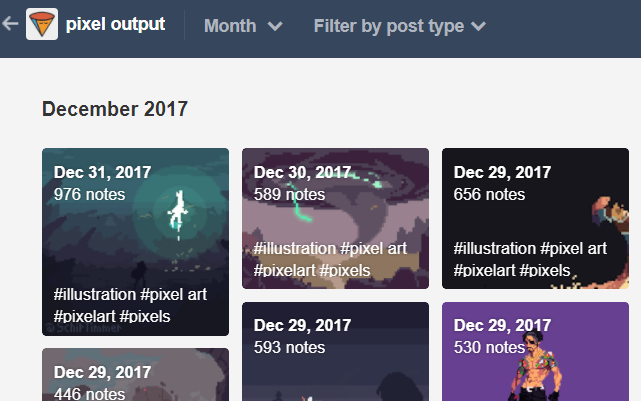Tumblr - always show notes numbers in  archives