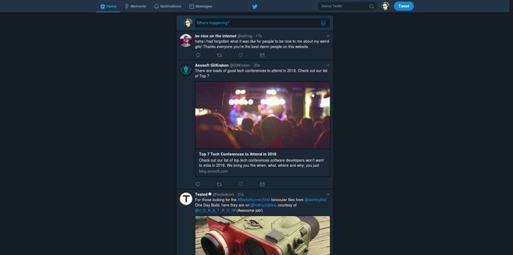 No Twitter Sidebars