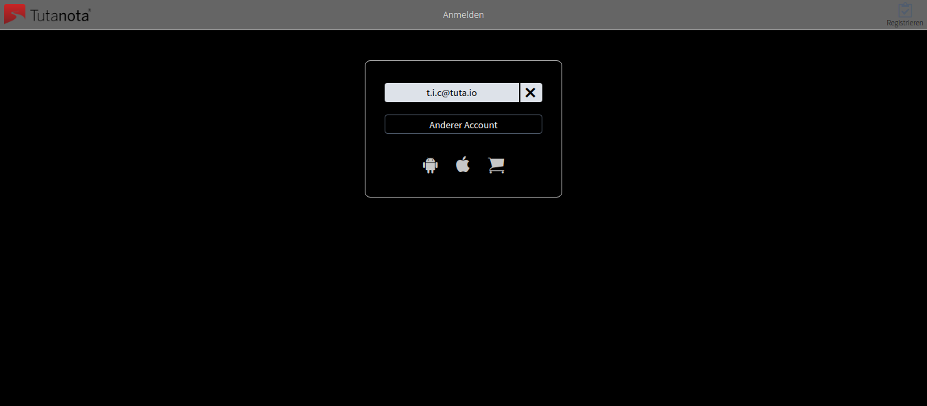 tutanota eMail - simpleBlack *by tic*