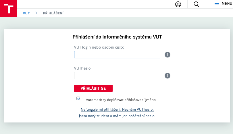 VUT compact, old version