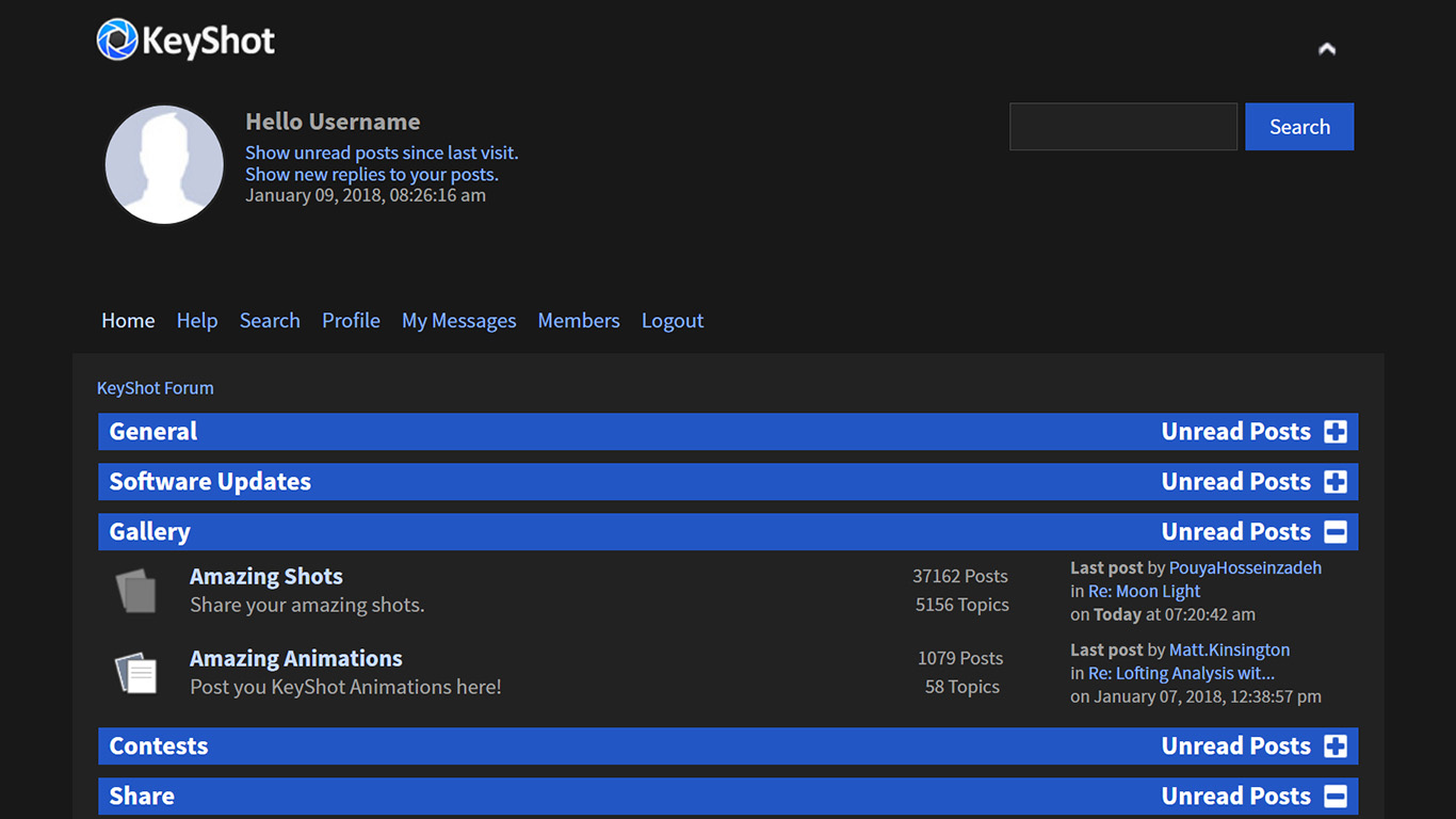 KeyShot Forum - Dark Theme