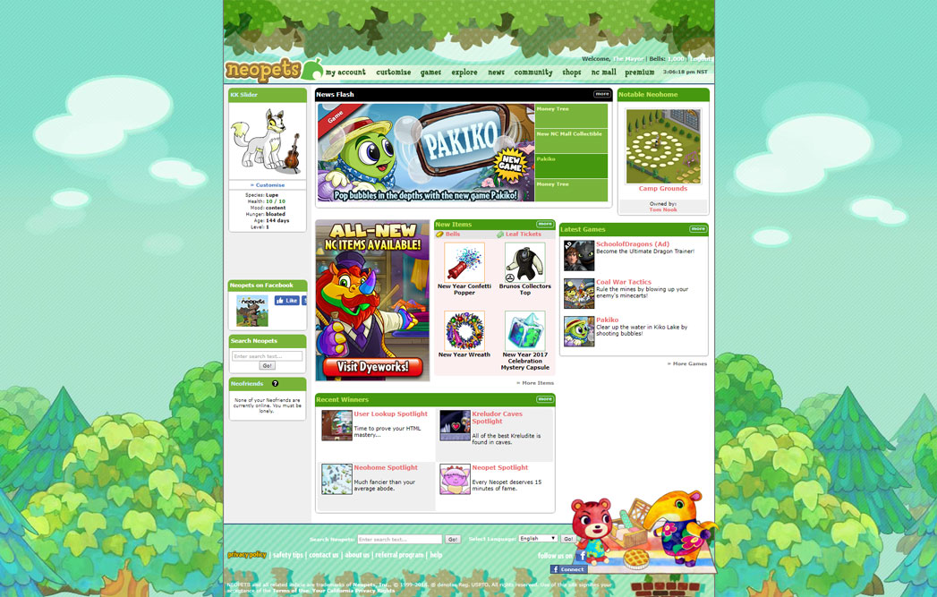 Animal Crossing Neopets Theme