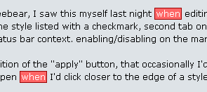 Style the "Highlight all" results (Ctrl+F)