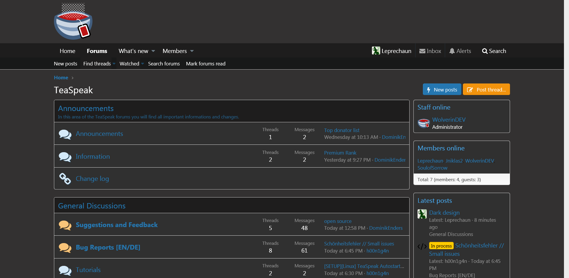 Forum teaspeak.de Black