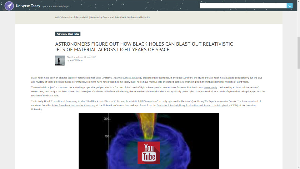 Universetoday.com Wide Mode