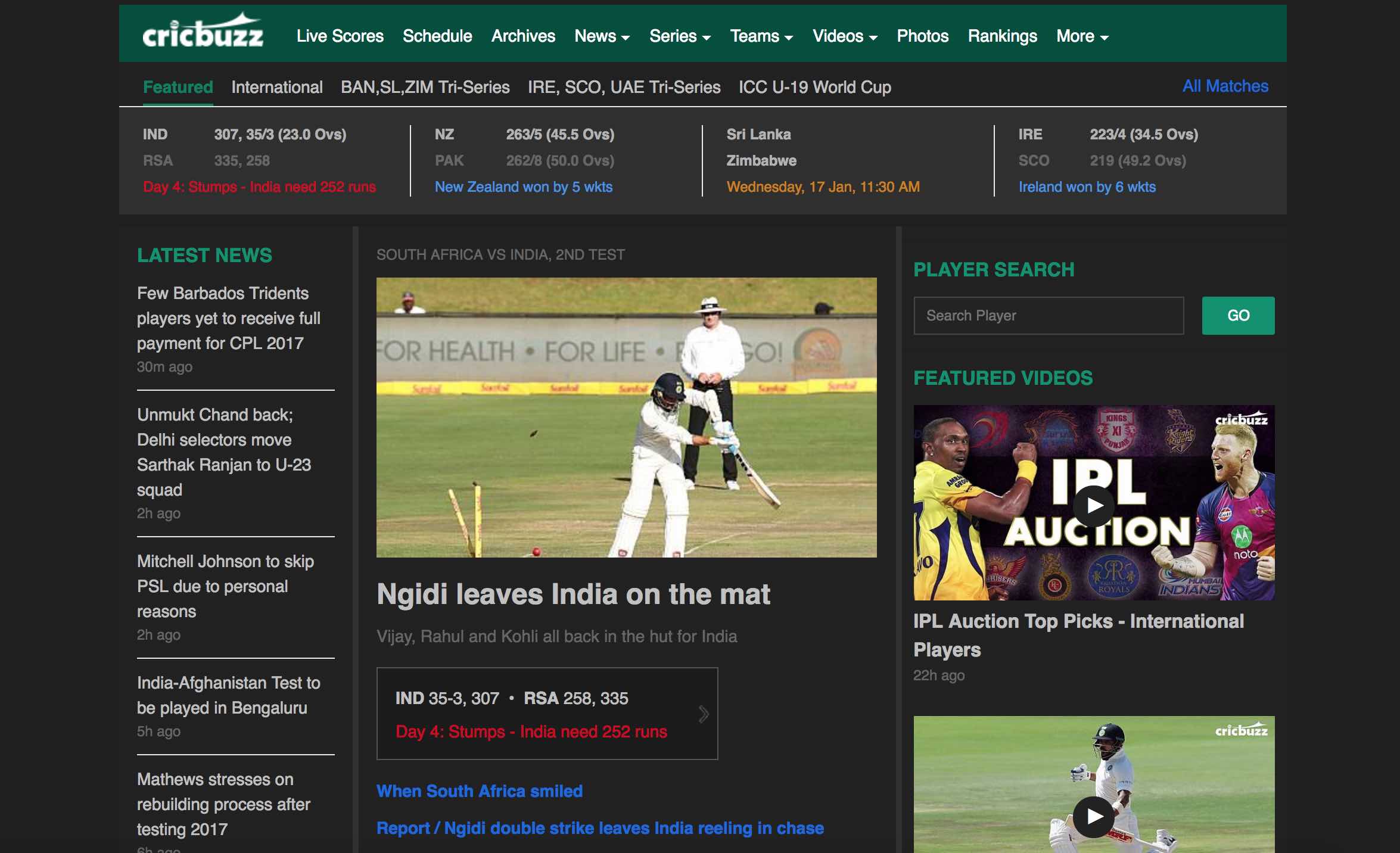 Dark Cricbuzz