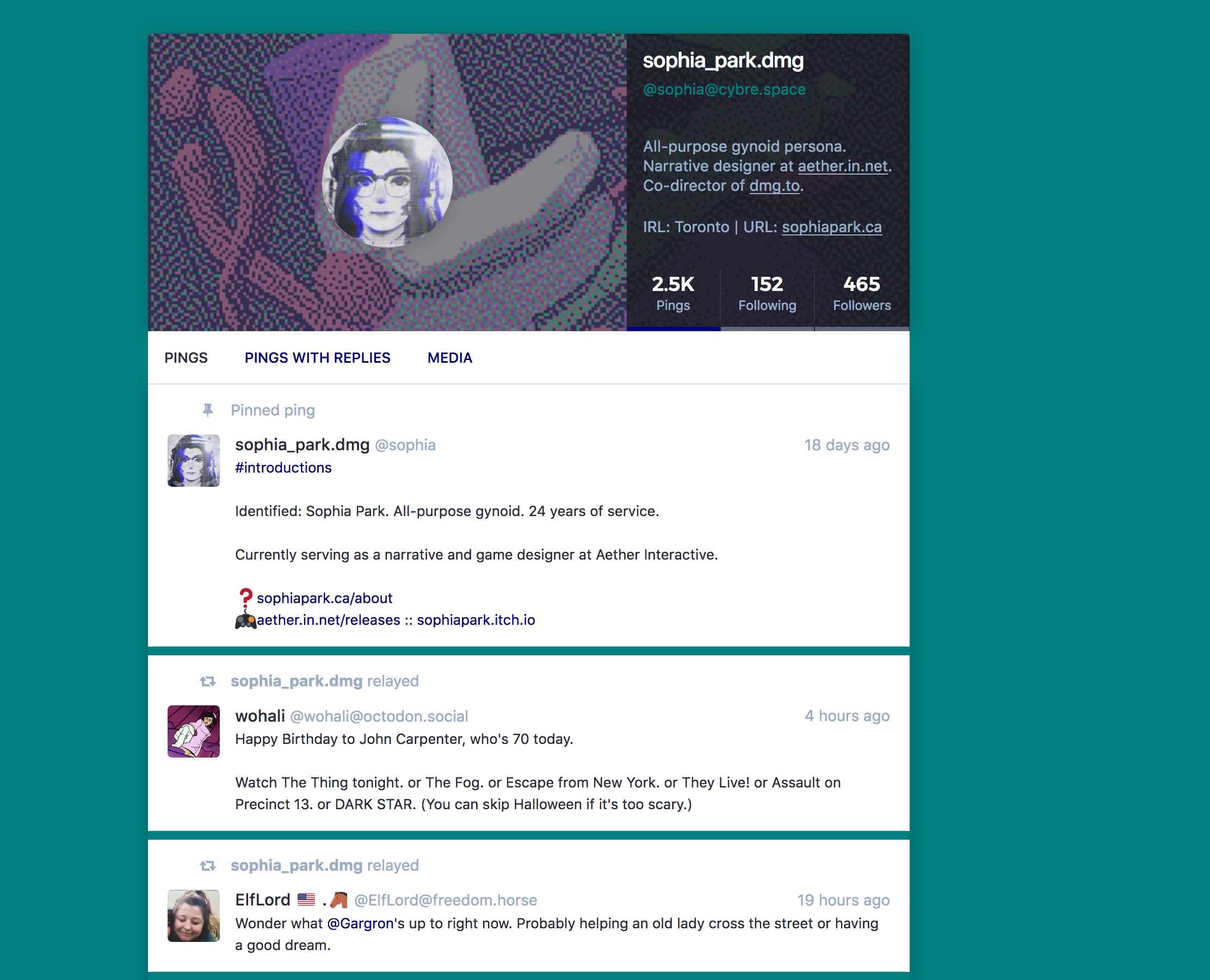 Masto95 profile cleanup